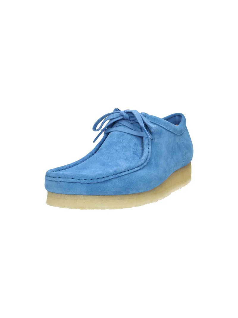 Wallabee blue suede