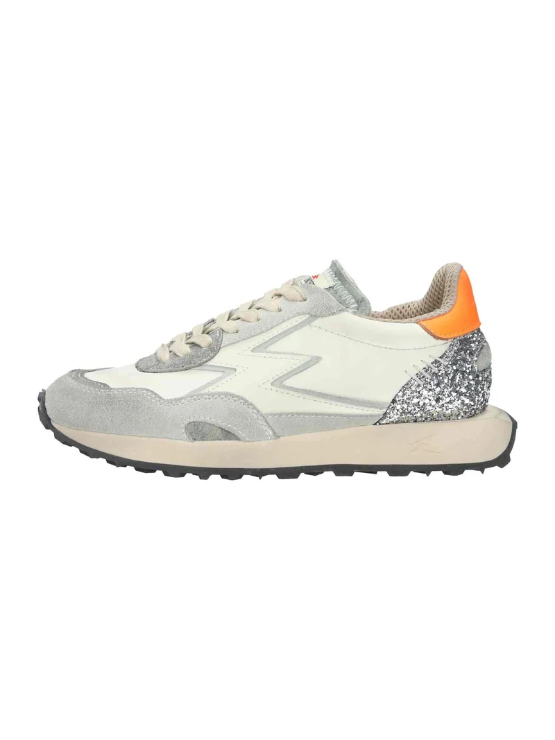 Hype Neon Orange White Leather white
