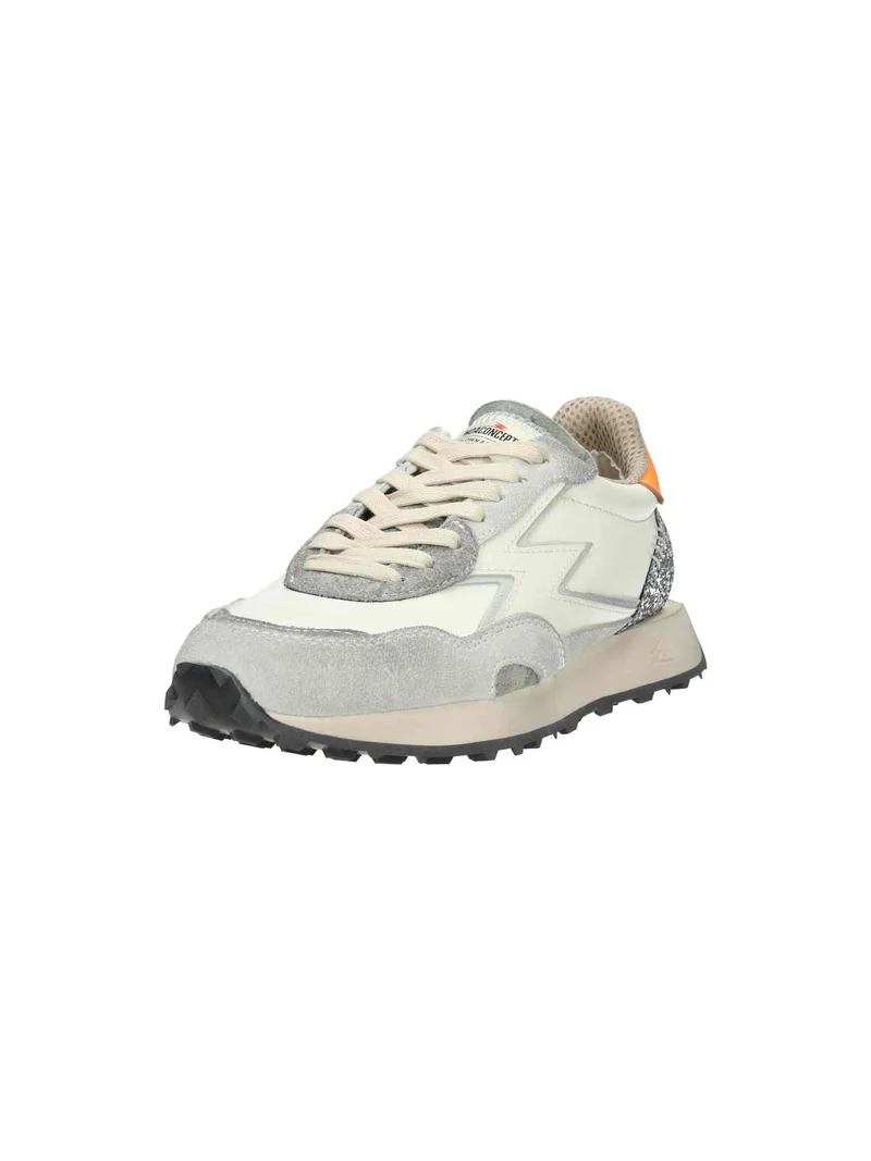 Hype Neon Orange White Leather white