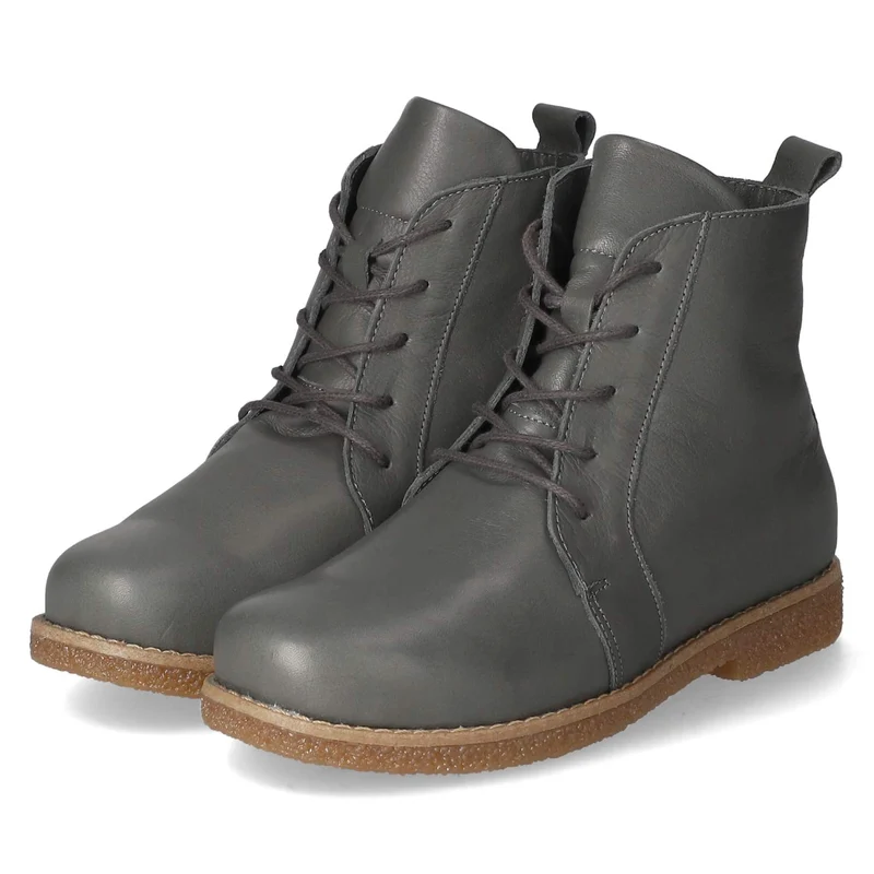 Schnürstiefeletten Grau