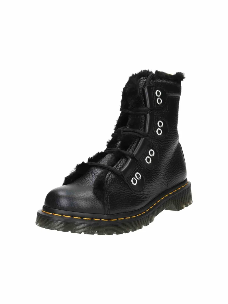 1460 Ltt Fl Milled Nappa+Wanama+Milo Fur black