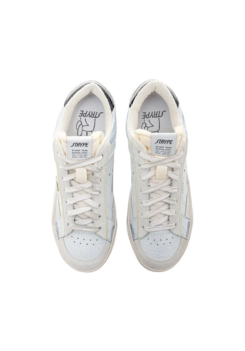 ST011-NE Sneaker Destroyed white/black