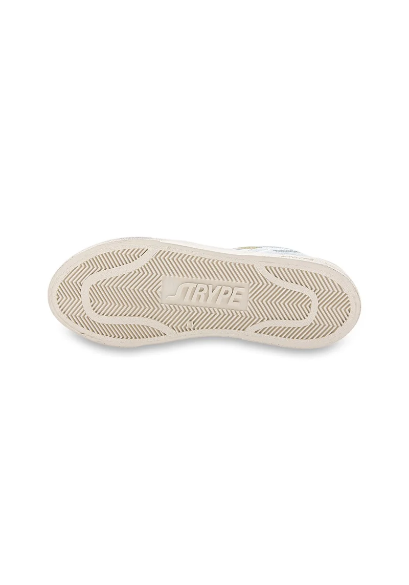 ST011-GF Sneaker Destroyed white/yellow