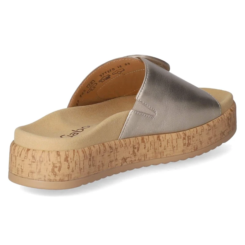 Pantoletten Gold