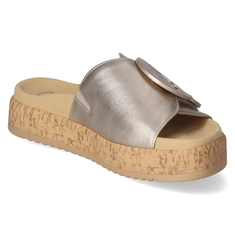 Pantoletten Gold