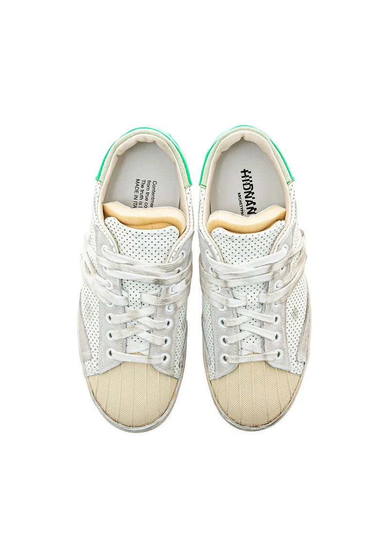 Stripeless Ultimate Atari white/flou gre dunkel