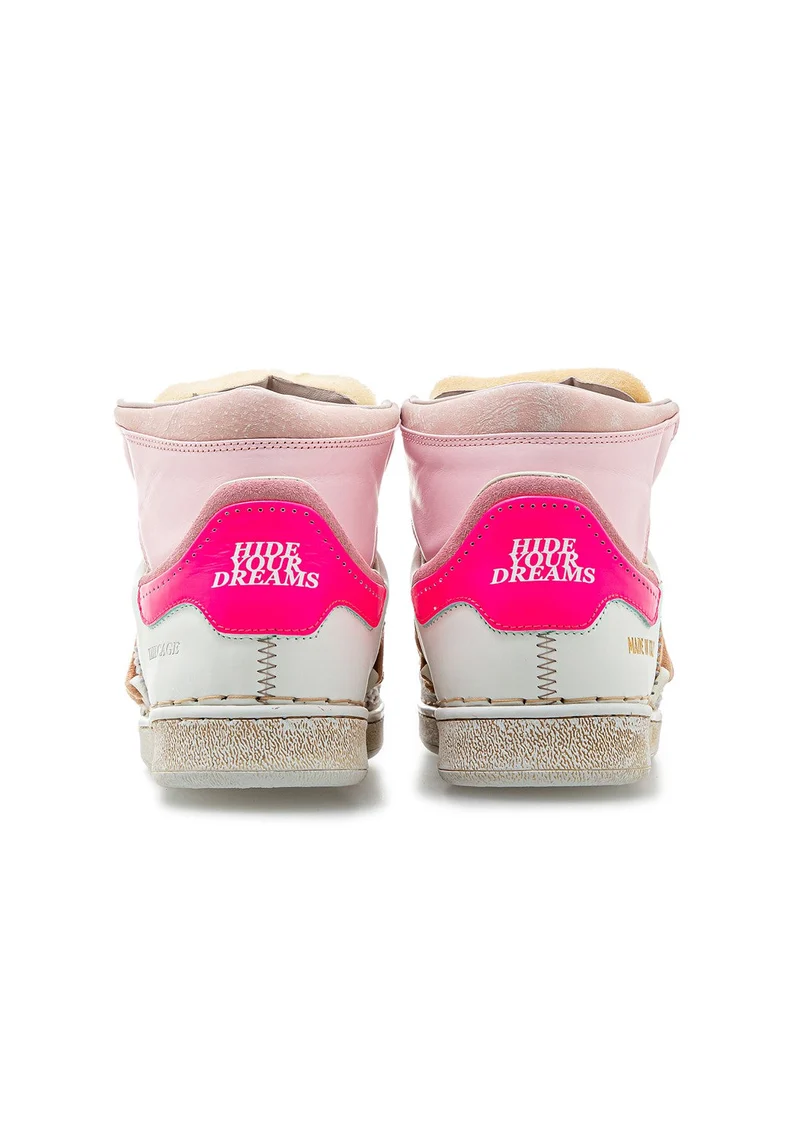 The Cage white/baby pink