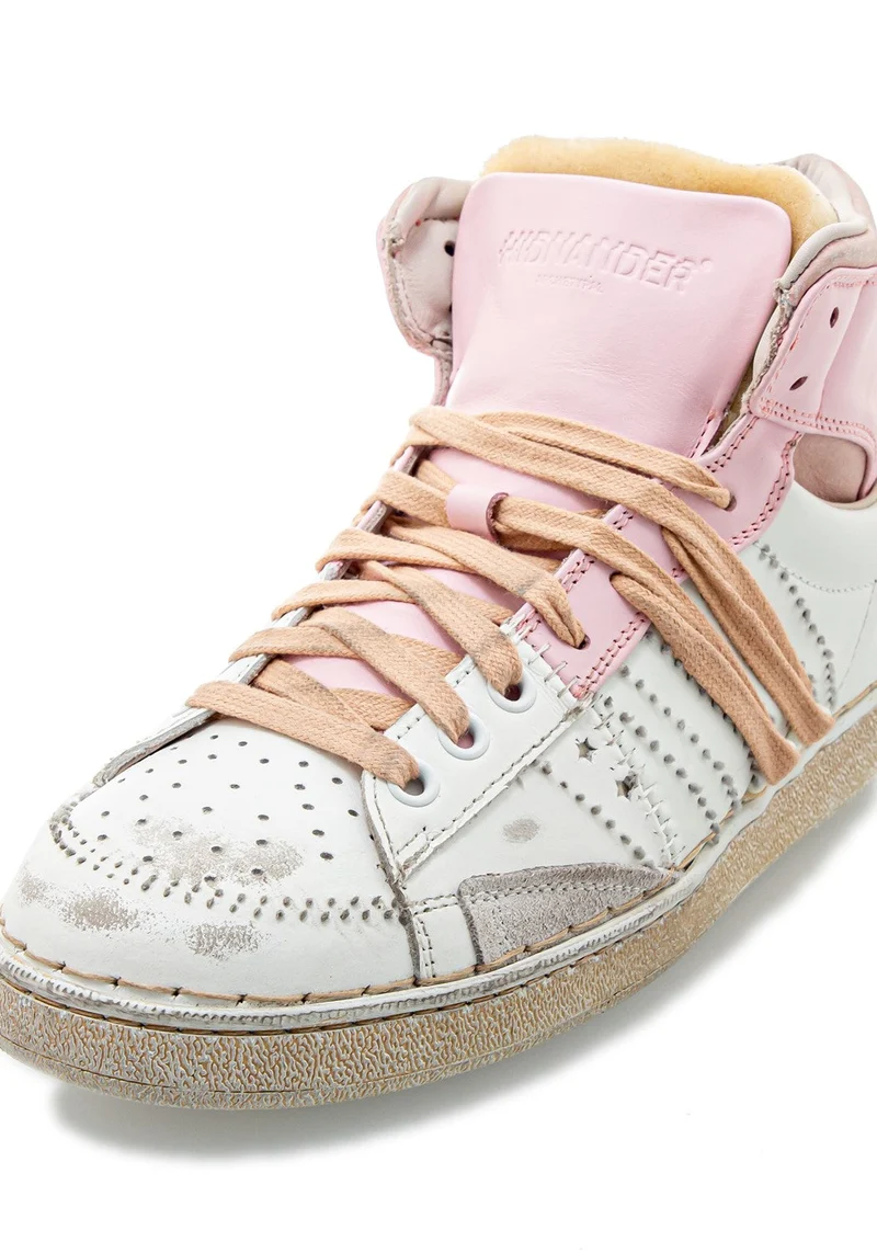 The Cage white/baby pink