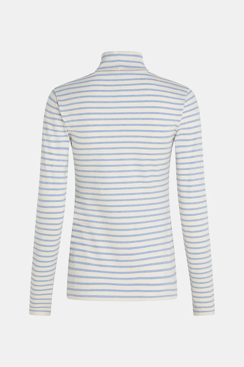W25F1758LTD Longsleeve stripe blue mel./ecru