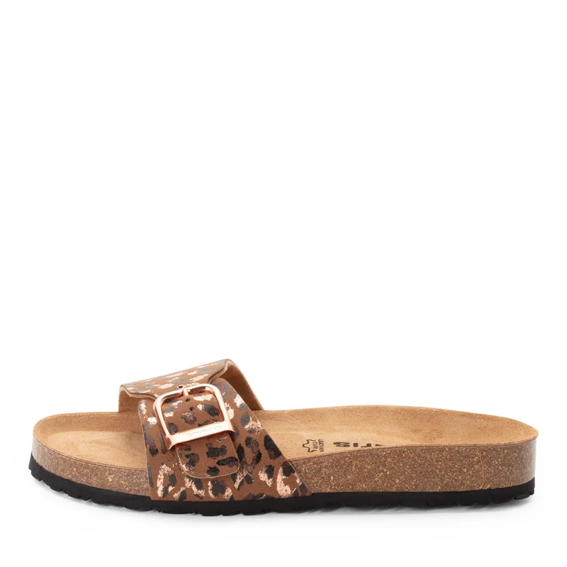 Tamaris Pantolette 27520 Cognac Leopard