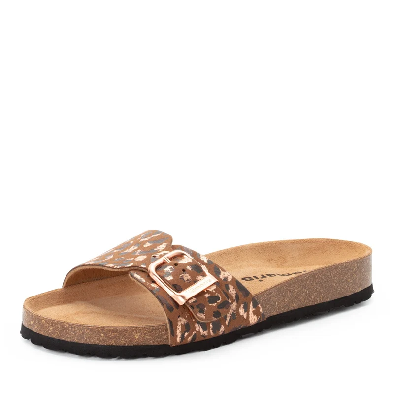 Tamaris Pantolette 27520 Cognac Leopard