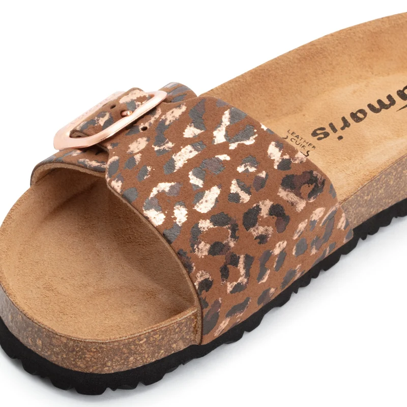 Tamaris Pantolette 27520 Cognac Leopard