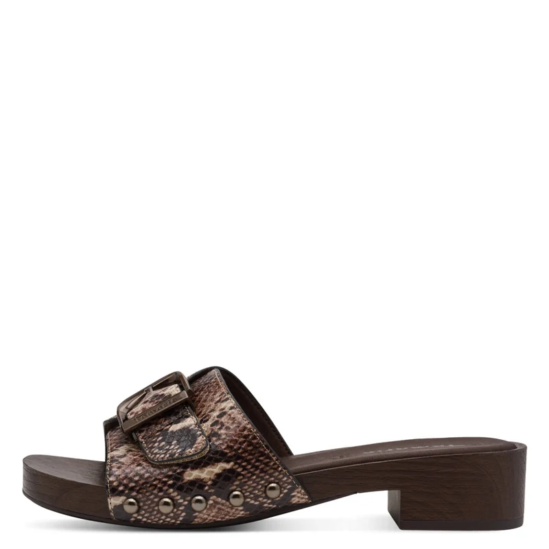 Tamaris Pantolette 27313 Braun Snake