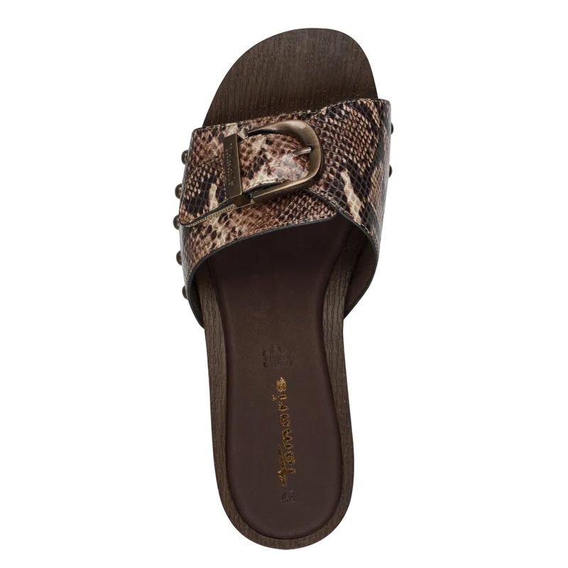 Tamaris Pantolette 27313 Braun Snake