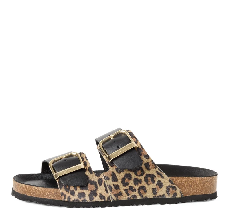 Tamaris Pantolette 27543 Schwarz/Leopard
