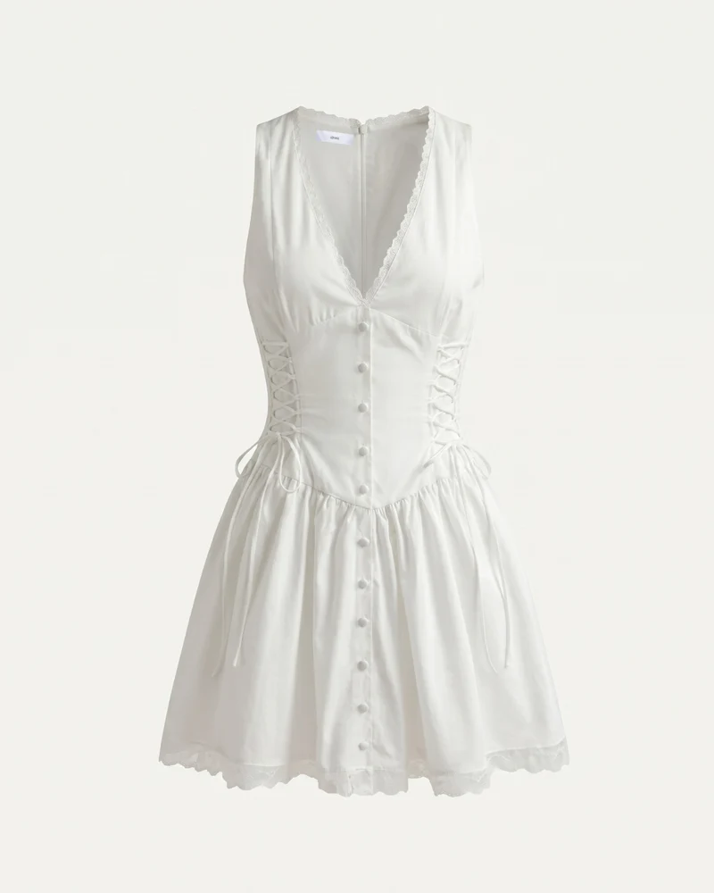 French Niche Style White Dress