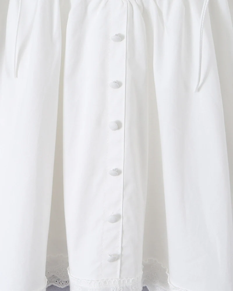 French Niche Style White Dress