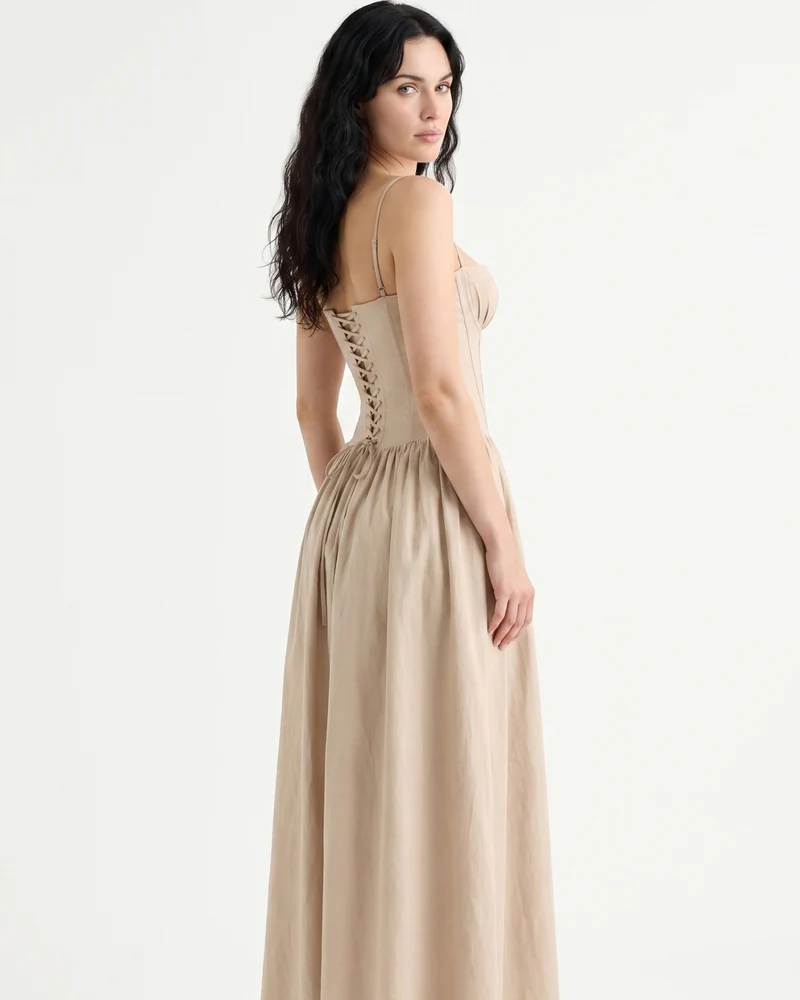 Elegant Santorini Strapless Dress