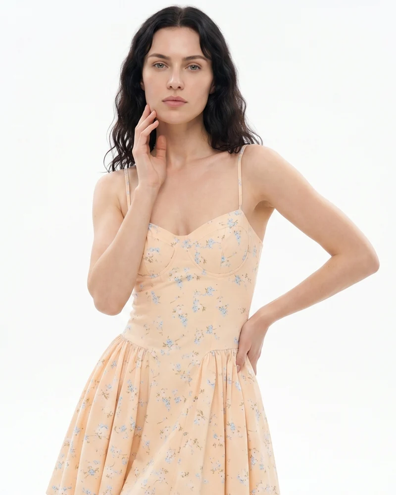 Lina Romantic Floral Dress