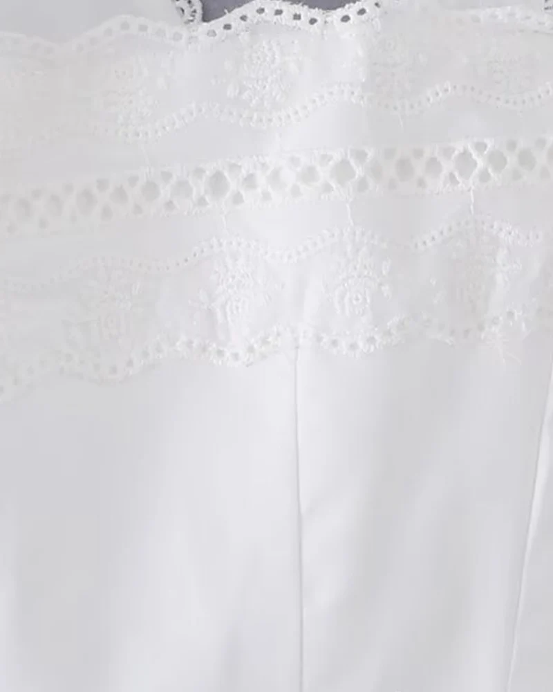 Design Lace Patchwork Top