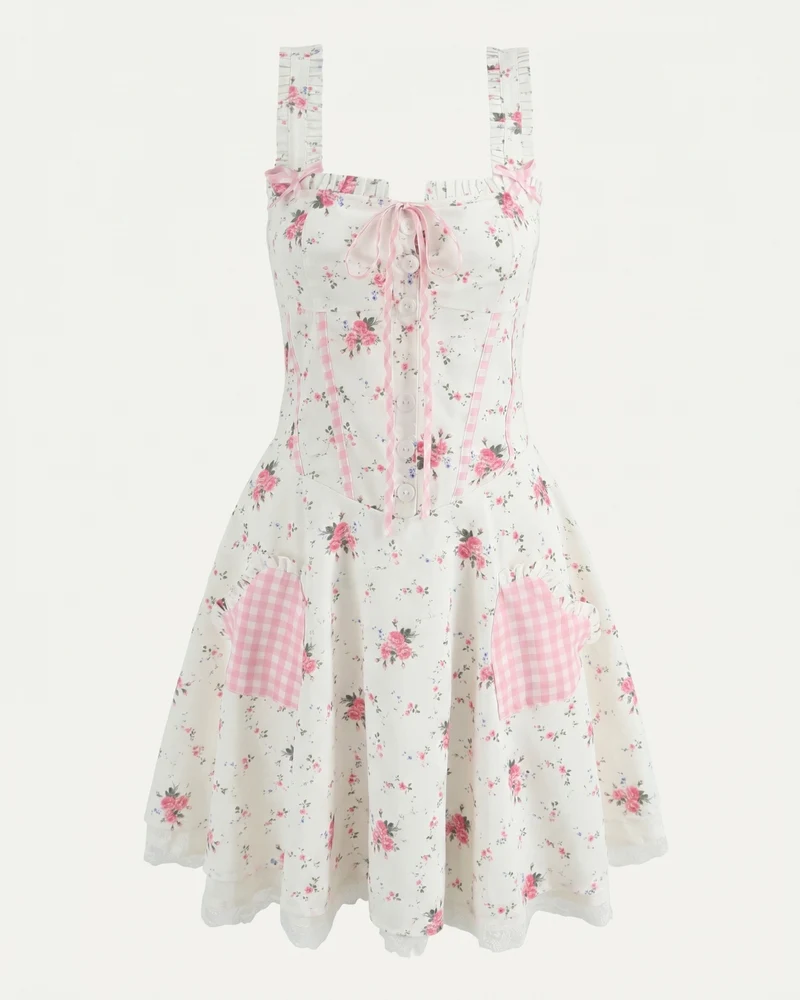 Sweet Floral Mini Dress