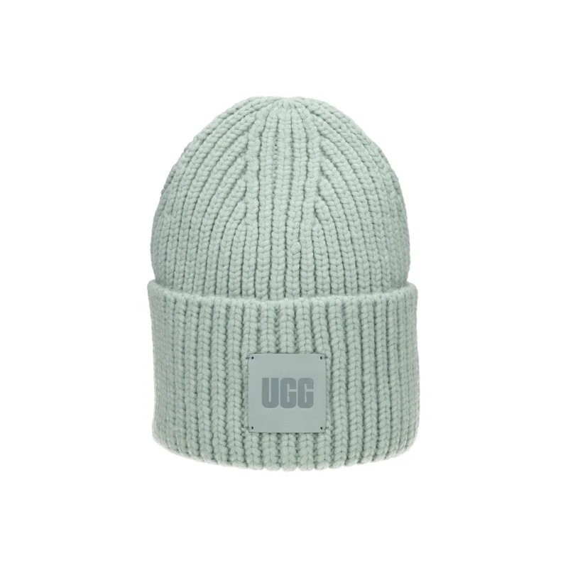 U Chunky Rib Beanie grey mist