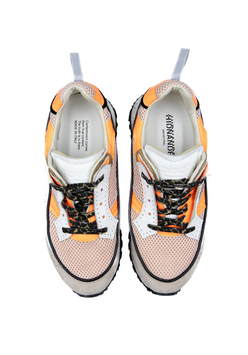 Threedome. Zero oat/fluo orange