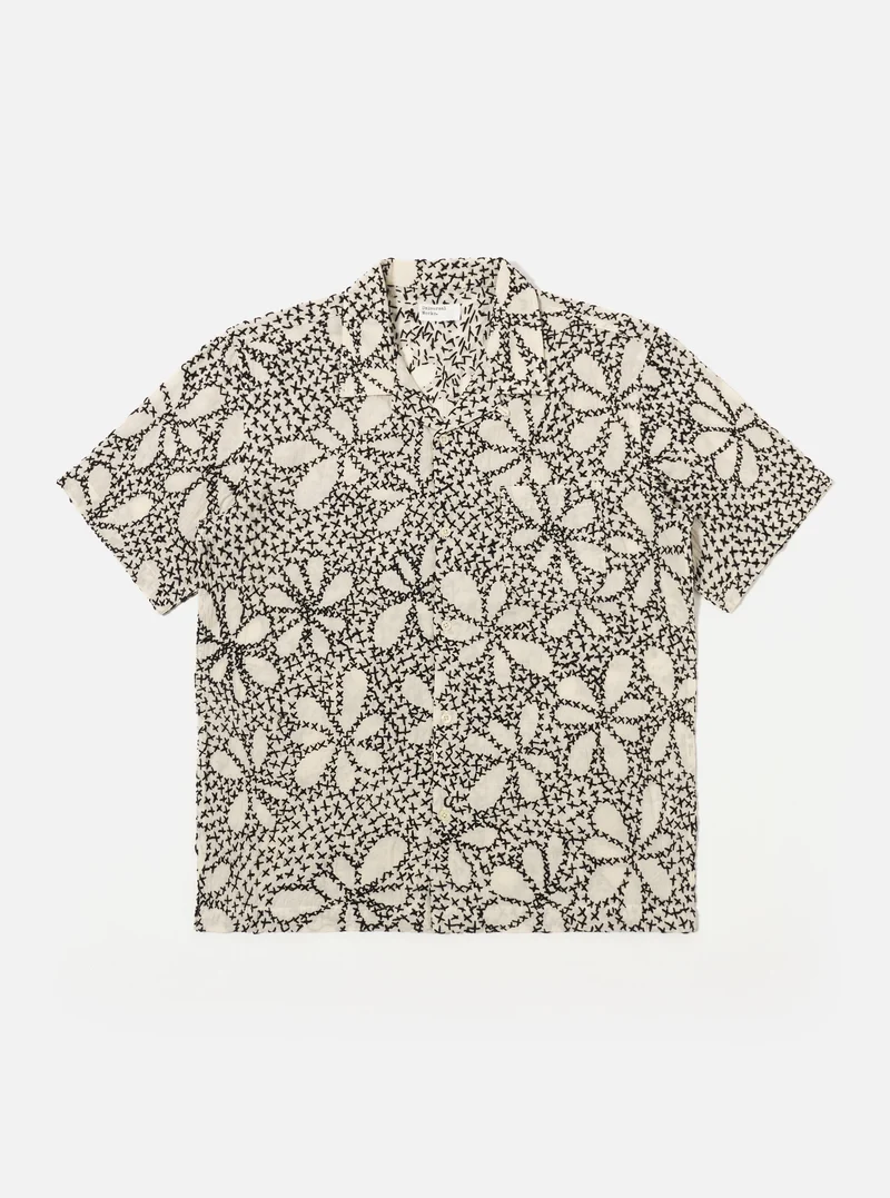 ROAD SHIRT ecru/black