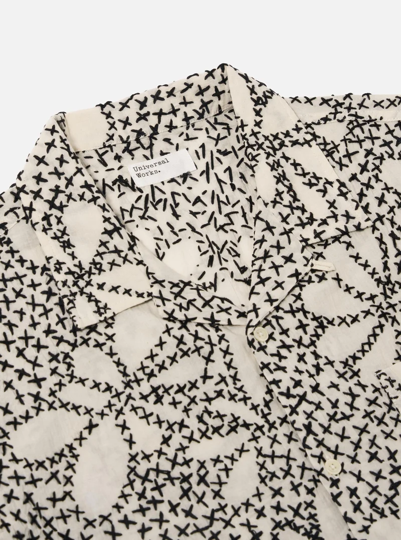 ROAD SHIRT ecru/black