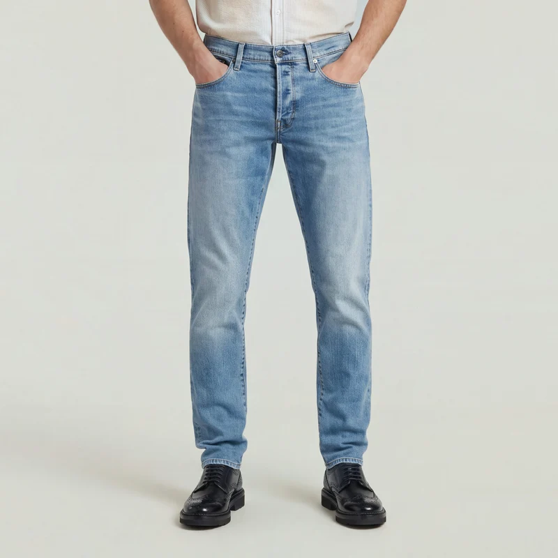 3301 Regular Tapered lt indigo aged