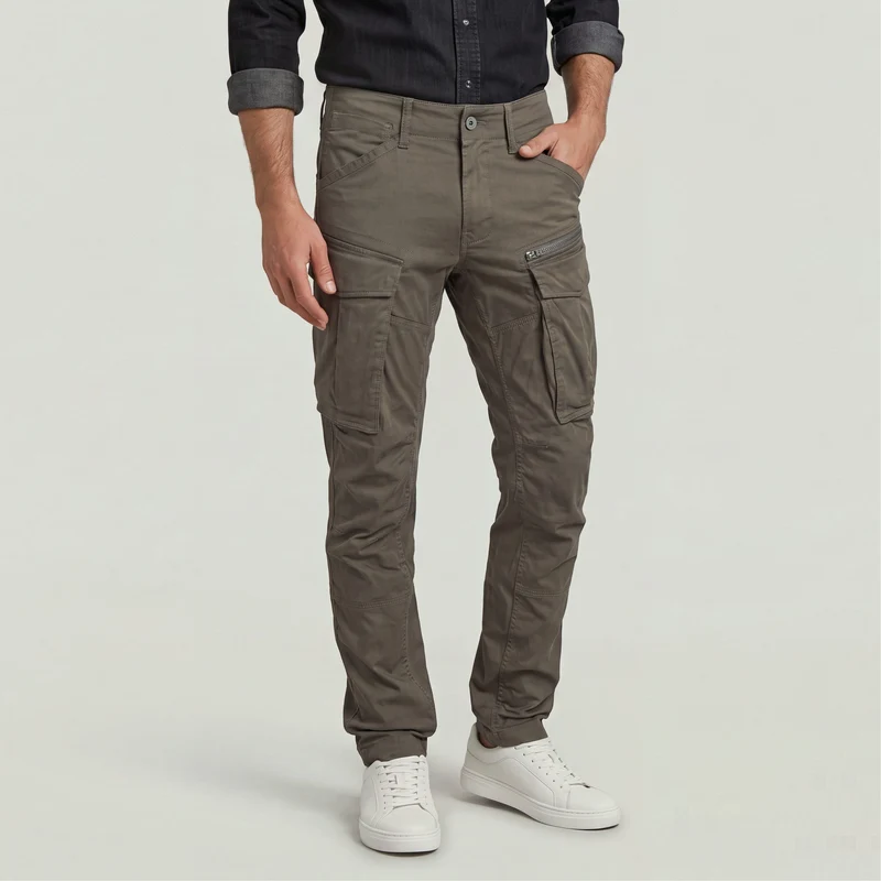 Rovic Zip 3D Tapered Pants gs grey