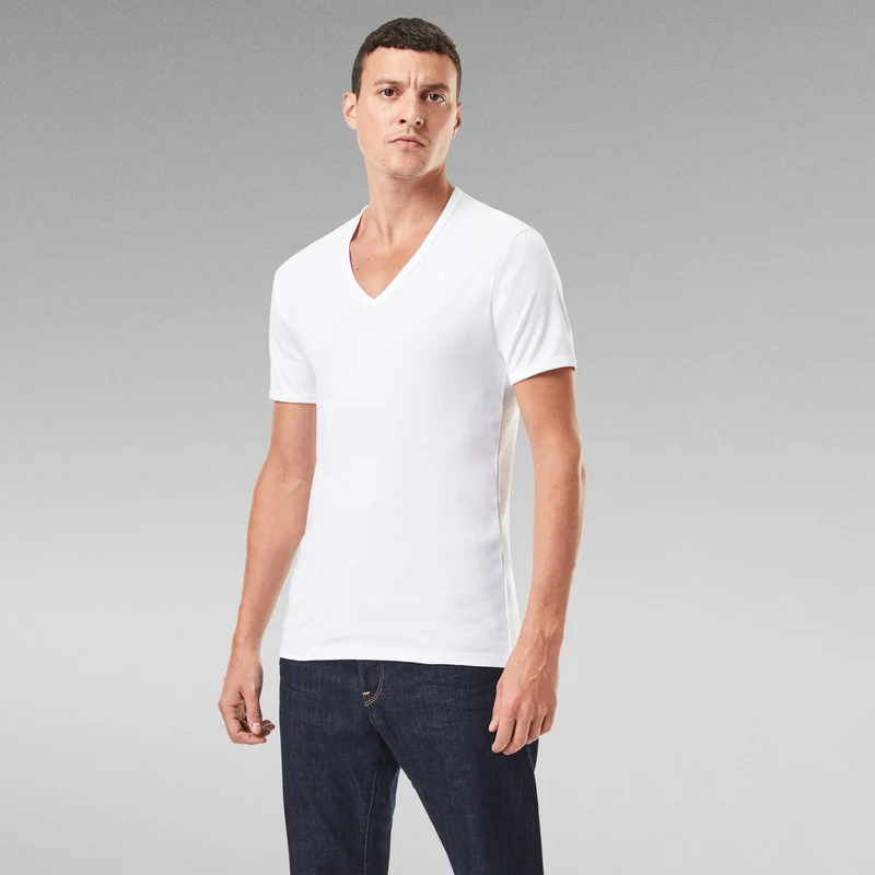 Base v t s\s 2-pack white
