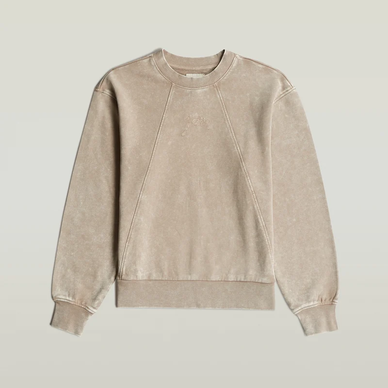Washed a line script sw wmn dk brick smokey gd
