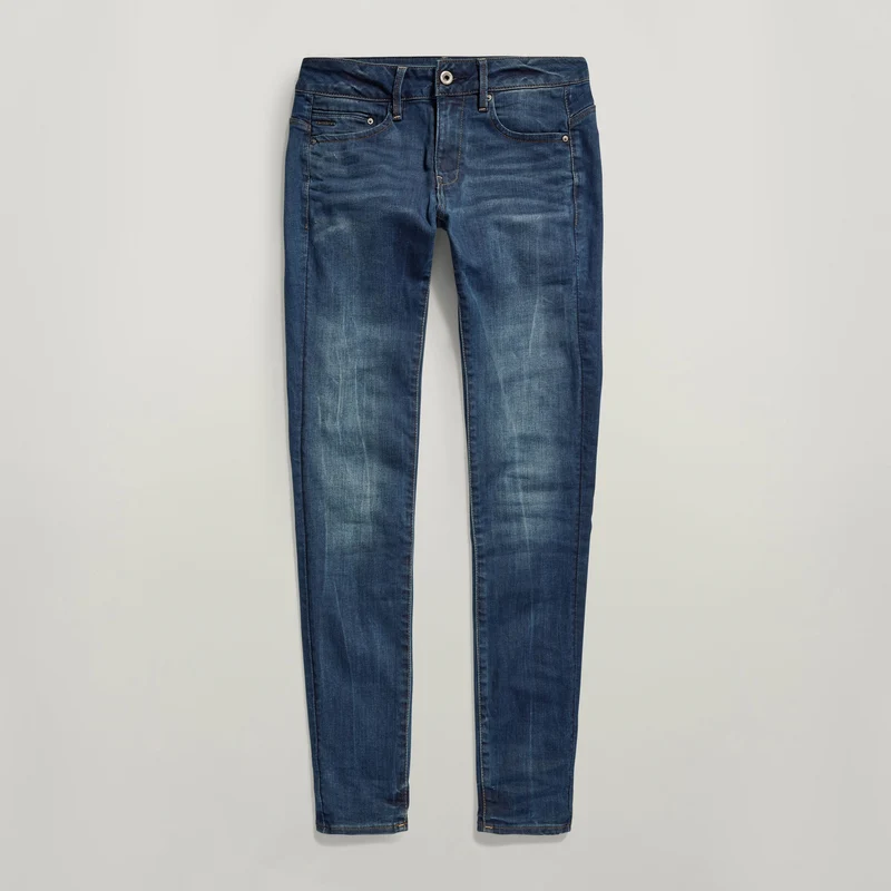 Midge Zip Mid Skinny Wmn dk.aged