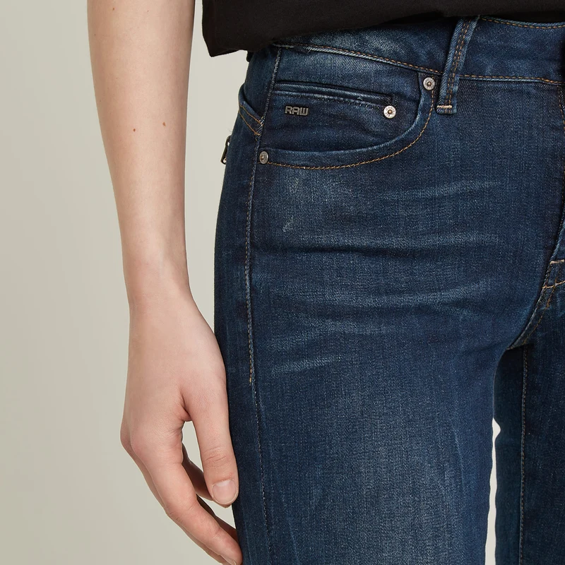 Midge Zip Mid Skinny Wmn dk.aged