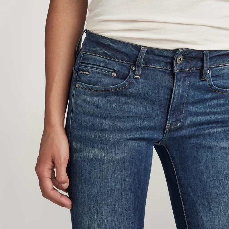 Midge Zip Mid Skinny Wmn dk.aged