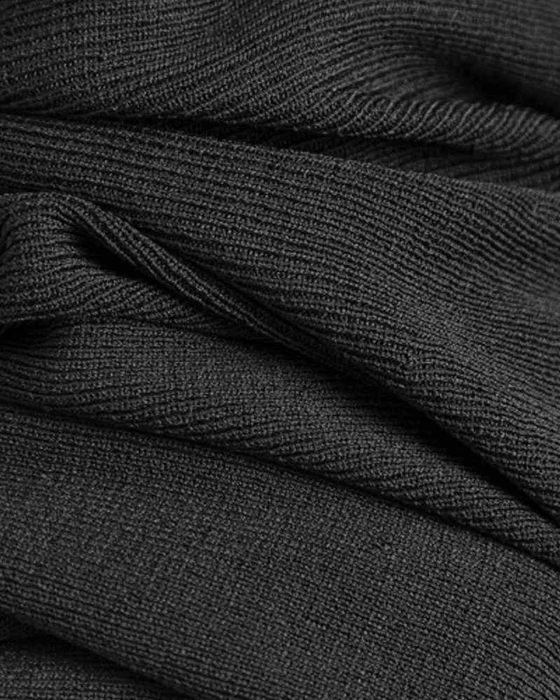 Short-Sleeved A-Line Skirt Black Dress Polo