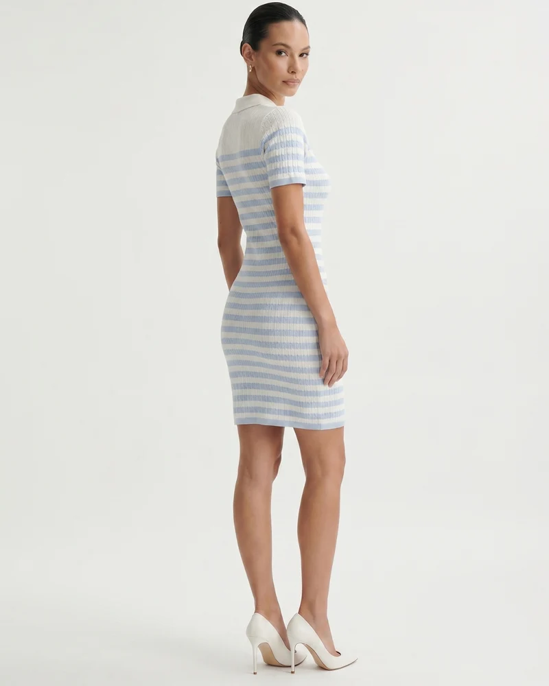 Blue Striped Dress Lovau Style