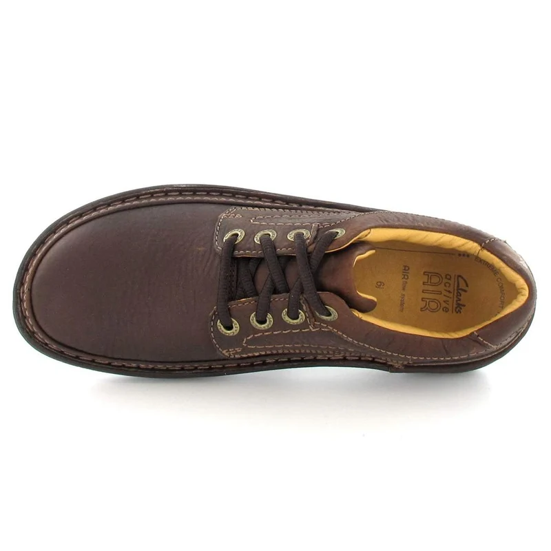Clarks Schnürschuh Nature Three d'braun