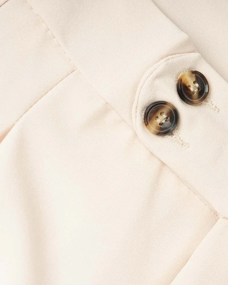 Fine Cotton Trousers Apricot