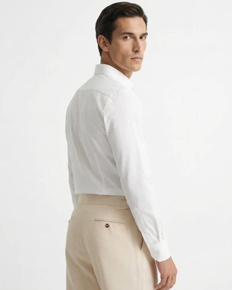 Fine Cotton Trousers Apricot