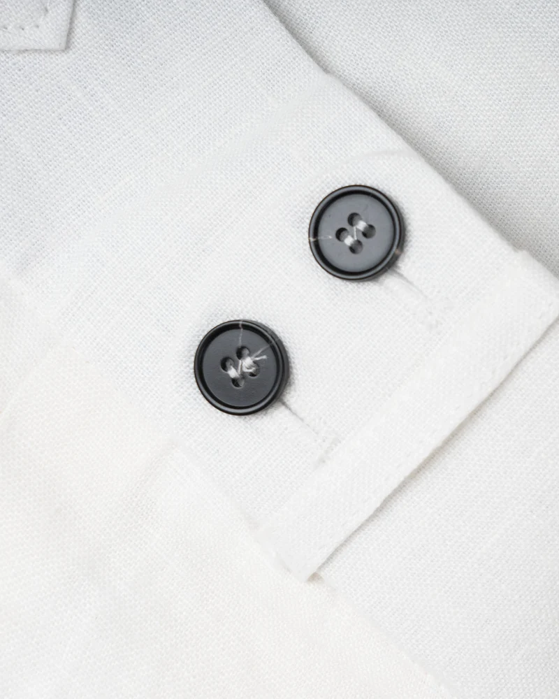 Rome Italian Linen Trousers White