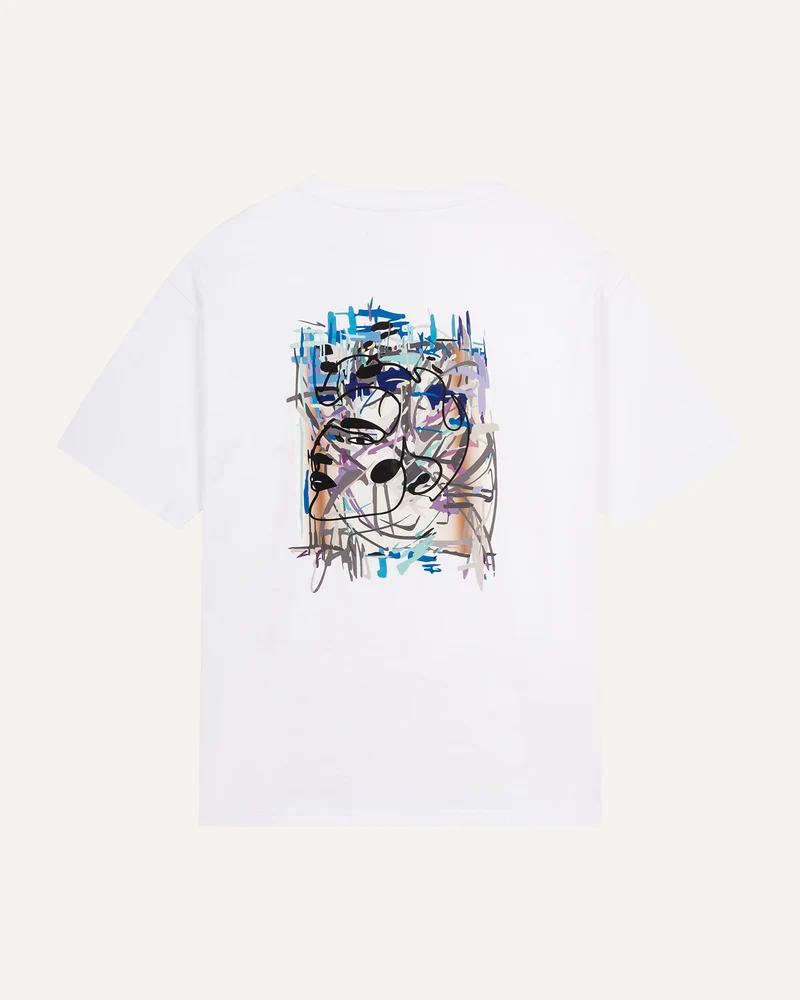 Slot Abstract T-shirt White