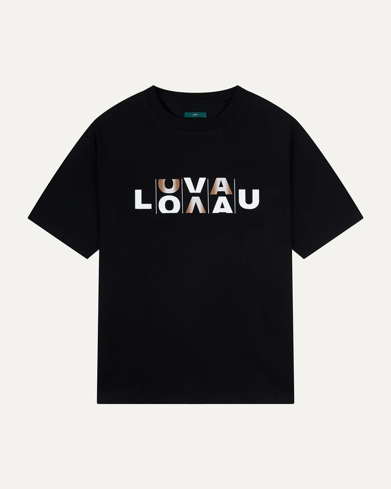 Slot Abstract T-shirt Black