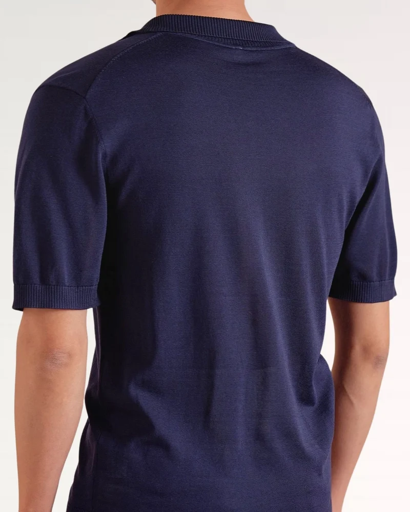 Madrid Thin Polo Mulberry Silk Slim Fit