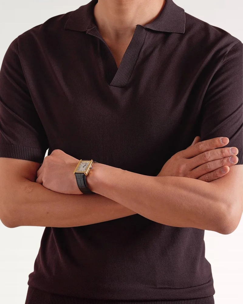 Madrid Thin Polo Mulberry Silk Slim Fit