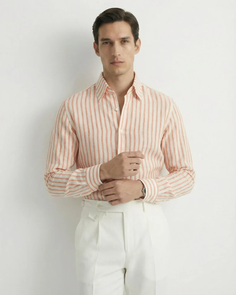 Striped Linen Shirt Rome