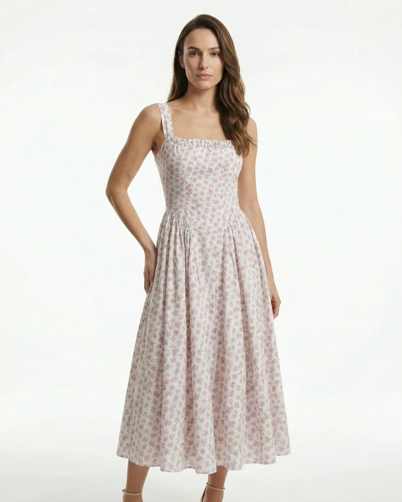 Swiss Flower Dress