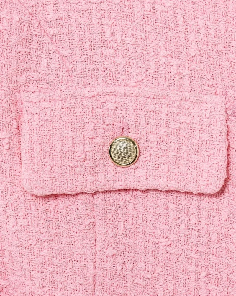Lucy Pink Textured Vest Shirt