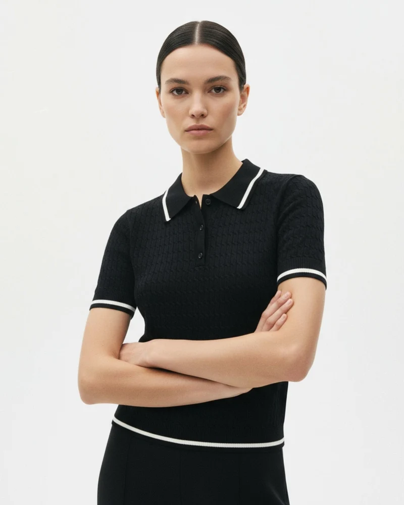London Lined Retro Polo